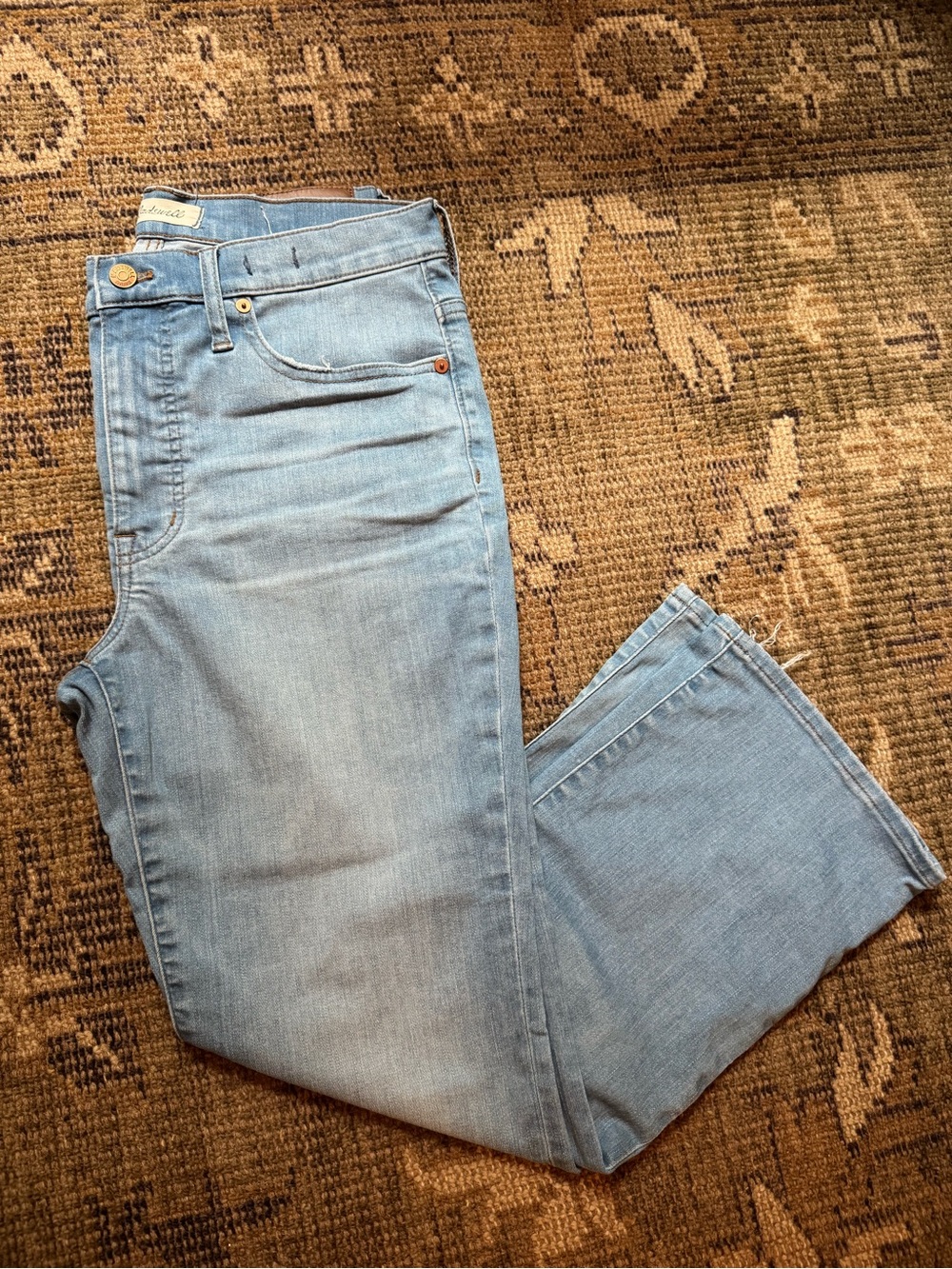 Madewell Cali Demi-Boot Light Blue Denim Jeans